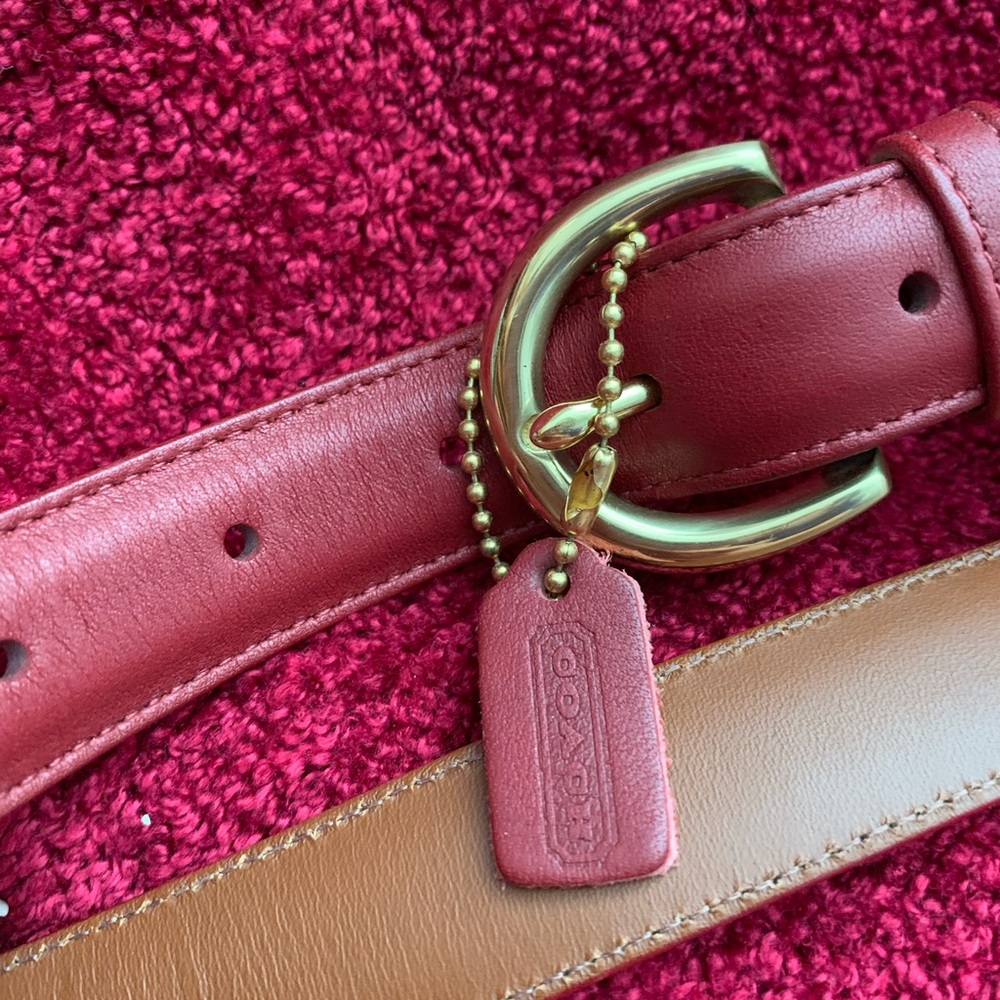 Burgundy Coach Belt